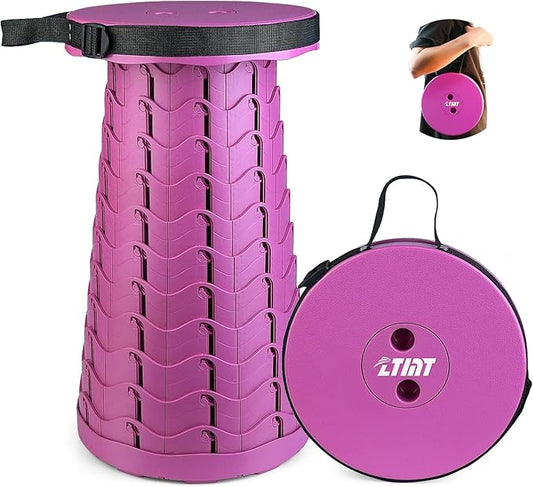 FoldingStool Colorful Stool Body Portable Collapsible Stool Seat Max Load Capacity 397lbs, Telescopic Folding Stools Retractable Stools for Adult Camping Hiking Travel Outdoor BBQ