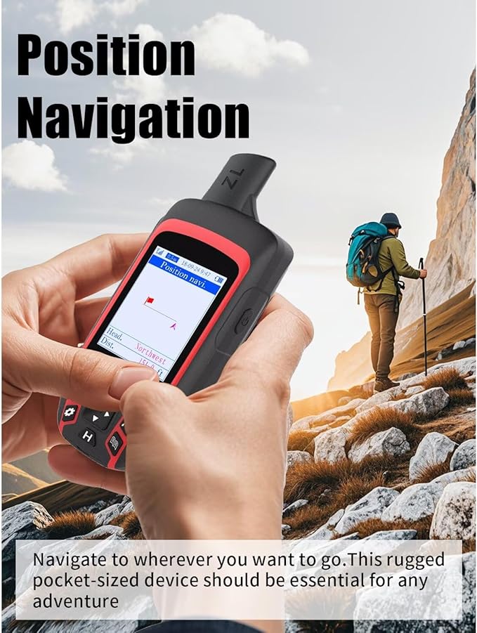 A6 Handheld GPS for Hiking, Multi-GNSS Support, Lightweight Rugged GPS Navigator,Waterproof GPS Handheld for Camping and Backpacking