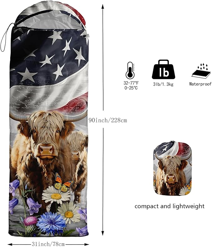 Print sleeping bag,sleeping bags,Outdoor Camping Sleeping Bag，Suitable For Children Boys And Girls Portable,Waterproof,Compact And Lightweight,Great For Outdoor Camping,Backpacking And Hiking