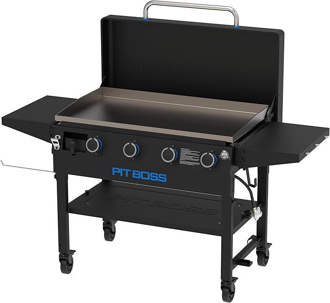 Pit Boss 10963 4-Burner Gas Griddle, Black