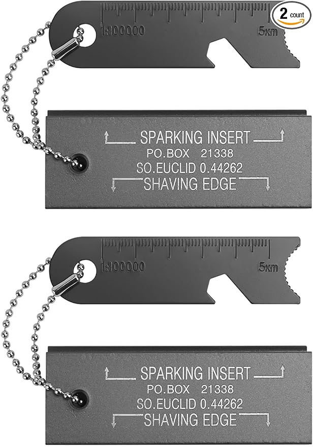 Magnesium Flint Fire Starter, Survival Fire Blocks with Striker for Camping/Hiking/Emergency