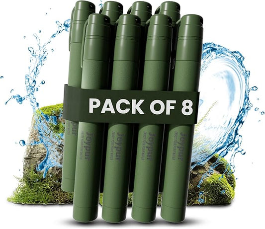 Portable Water Filter Straw Survival, Essential Camping & Hiking Gear, Water Purification Straw for Travel, Biking and Emergency Preparedness