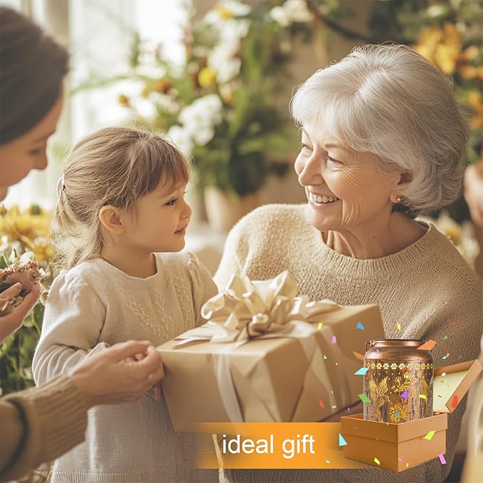 Hummingbird Lantern Solar Outdoor, Birthday Gifts for Women, Solar Light Outdoor Waterproof LED Decorative Garden for Lawn, Landscape, Patio, Porch Hanging Lantern for Ladies, Mom, Grandma