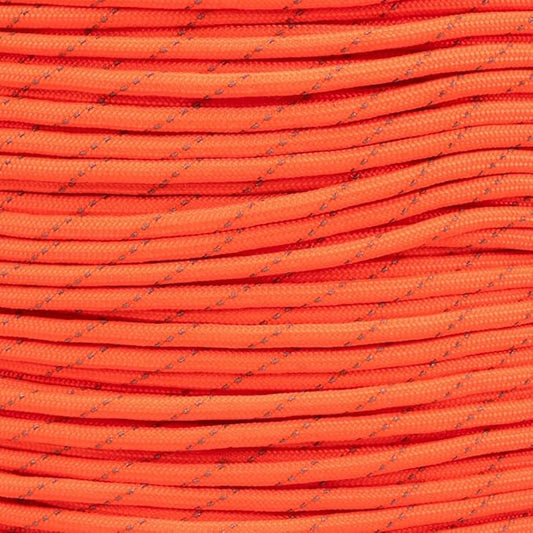 Paracord Planet Reflective 550lb Paracord – 7 Strand Type III Nylon Parachute Cord for Outdoor Visibility, Hiking, and Crafting – 30+ Colors and 4 Length Options