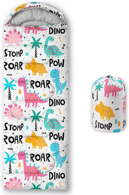 Axolotl Unicorn Sleeping Bag for Kids Boys Girls–Lightweight Warm Cold Weather Sleeping Bags,Waterproof Portable Sleeping Bag with Compression Sack for Camping Backpacking Outdoor Indoor