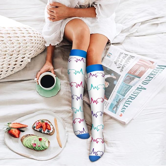 6 Pack Copper Compression Socks for Women and Men Circulation-Best Support for Medical, Running,Nursing,Athletic