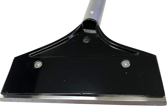 Chef Master Stainless Steel Replacement Blade Griddle Scraper, 5 1/2" Wide x 1.2mm Thick Stainless Steel Reversible Blade, Fits Most Scrapers, Double Beveled Edge for Chrome Griddle by FryOilSaver Co.