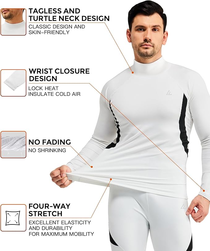 CL convallaria Thermal Underwear Long Johns Set Mens Winter Gift Hunting Gear Sport Base Layer Bottom Top