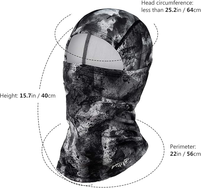 BASSDASH Winter Balaclava Fleece Ski Mask Ninja Hood Neck Warmer Fishing Hunting