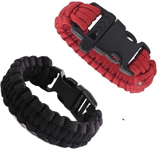 L&F Home Paracord Bracelet Set for Men Women Bracelets Rope Braided with Parachute Cord for Emergency Outdoor Survival- Great Party Favors Return Gifts