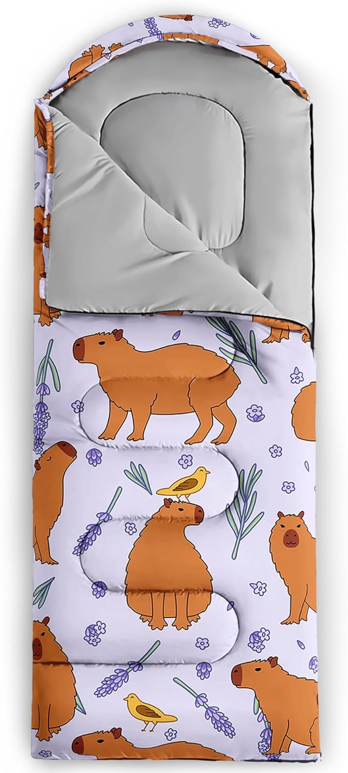 QOOMO Camping Sleeping Bags,3 Season Warm & Cool Weather,Lightweight,Waterproof Sleeping Bags for Adults & Kids,Traveling,and Outdoors,Camping Gear Equipment