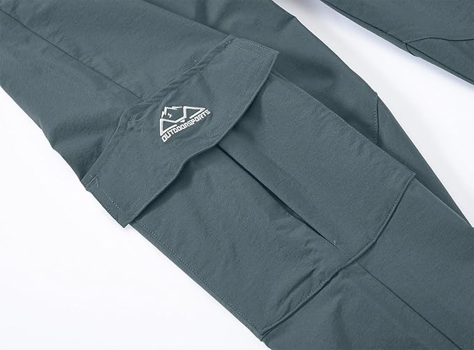 YSENTO Women's Hiking Pants Lightweight Stretch Quick Drying UPF 50 Camping Travel Work Cargo Pants 6 Pockets