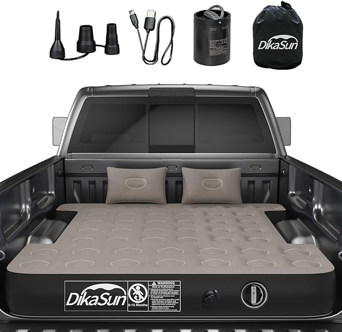 Truck Bed Air Mattress for 5.5-5.8 ft, Full Size Short Inflatable Mattress Short Truck Beds for Camper Outdoor Travel
