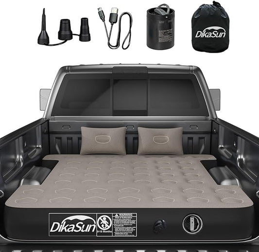 Truck Bed Air Mattress for 5.5-5.8 ft, Full Size Short Inflatable Mattress Short Truck Beds for Camper Outdoor Travel