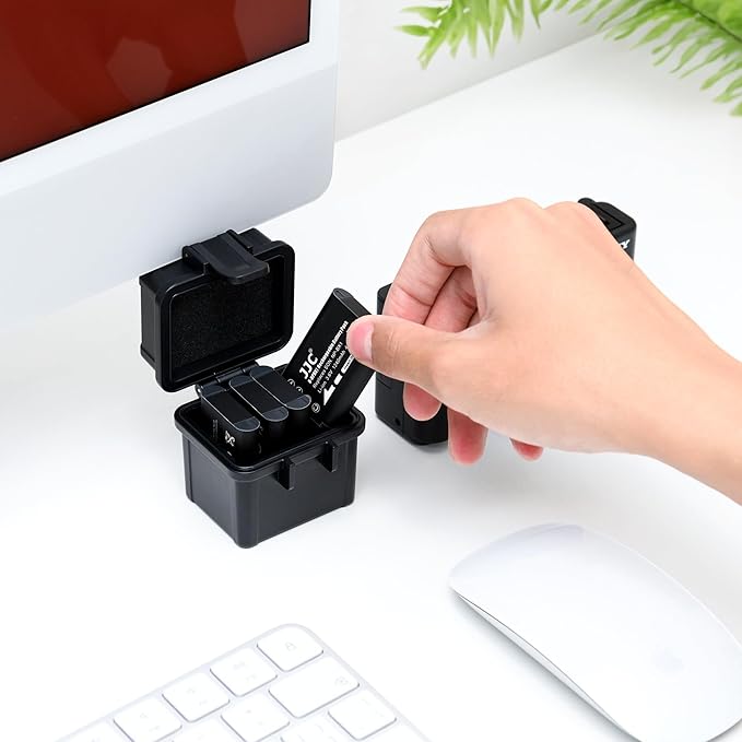 NP-BX1 LI-92B LI-90B DB-110 Battery Memory Card Case, Portable Digital Camera Battery Organizer for 4 x Sony NP-BX1 Ricoh DB-110 Canon NB-13L Olympus LI-90B LI-92B Battery, 1 x SD & 2 x Micro SD Card