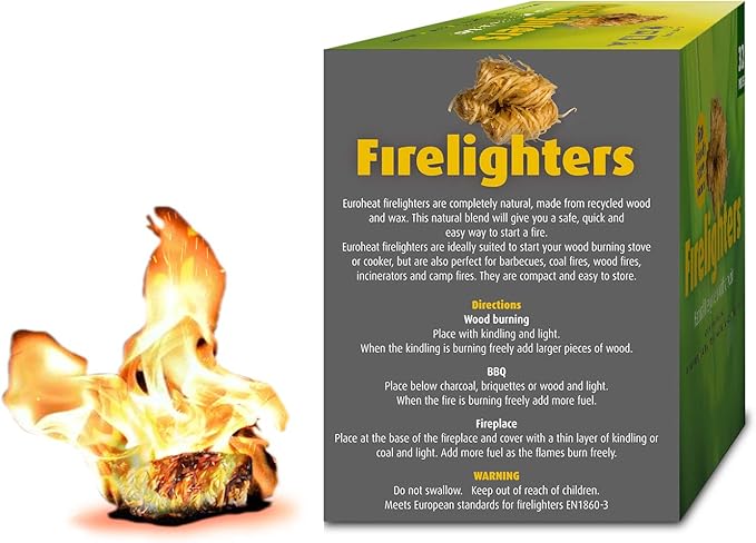 homenote Rapid Charcoal Chimney Starter Set Fireplace Accessories Lighter Cubes BBQ Heat Resistant Gloves Blower BBQ Tools（11.5" x 7" x 7"）