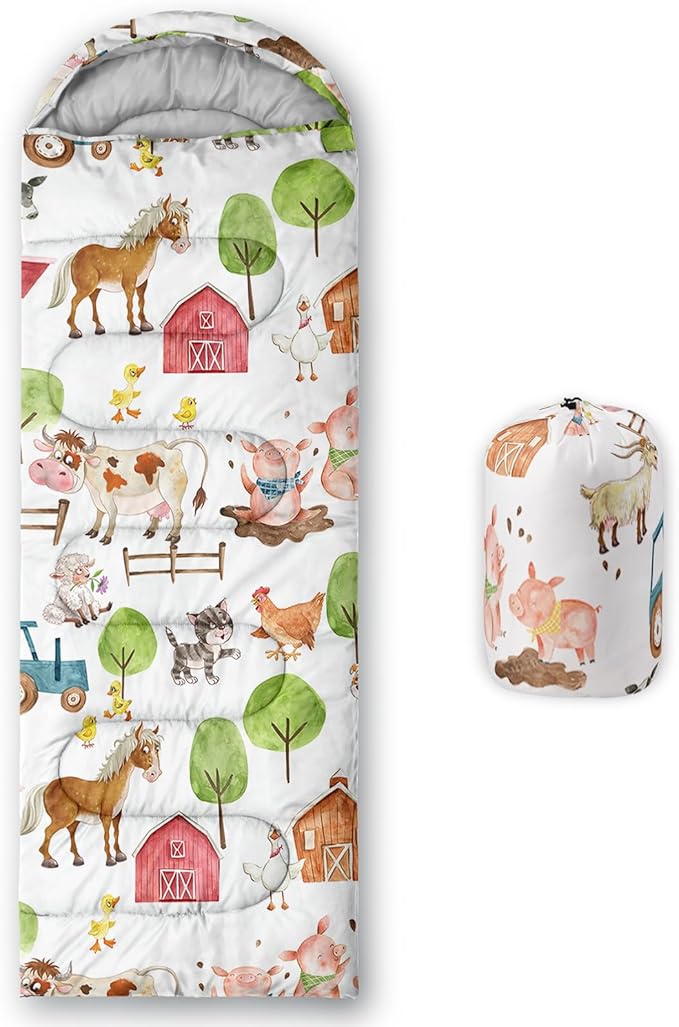 QOOMO Camping Sleeping Bags,3 Season Warm & Cool Weather,Lightweight,Waterproof Sleeping Bags for Adults & Kids,Traveling,and Outdoors,Camping Gear Equipment