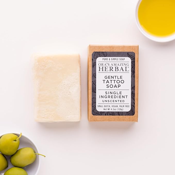 Tattoo Soap, Unscented, Made in the USA, Ora’s Amazing Herbal