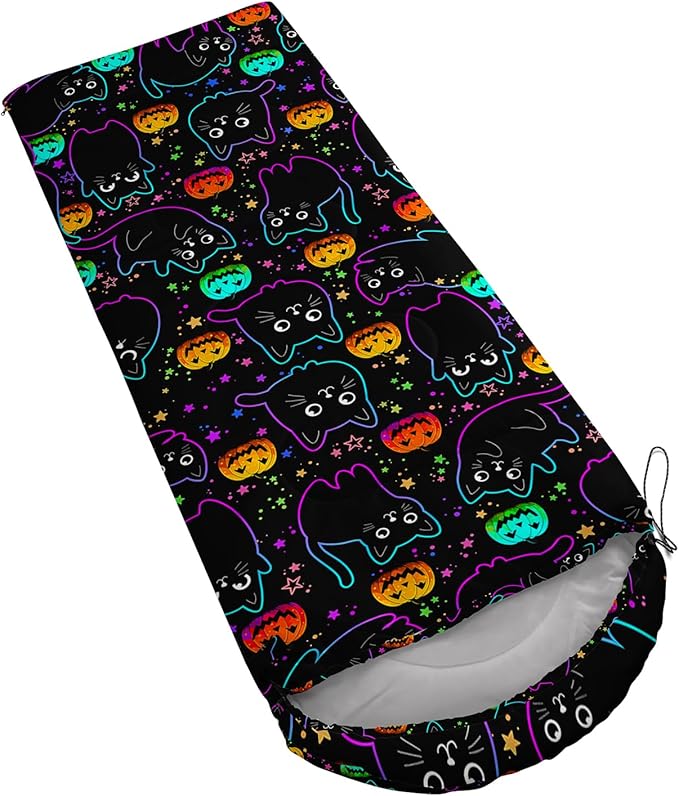 HOSIMA Dear Hunting Pattern Cold Weather Sleeping Bags for Adults,Black Light Weight Sleeping Bags for Kids Adults,WaterProof Sleeping Bags for Outdoors Hiking.