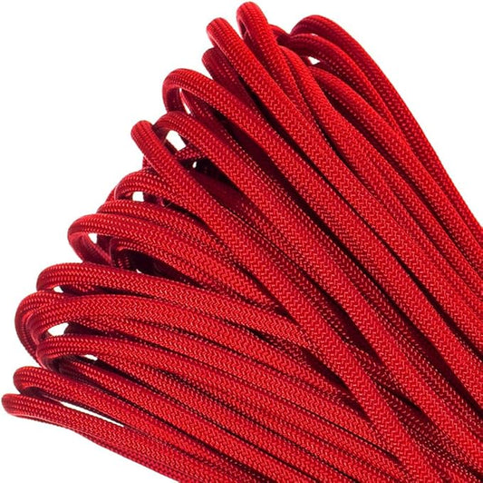 Paracord Planet Genuine Type III 550lb Paracord – Nylon Cord in Solid, Multi, and Reflective Colors – 25+ Colors and Length Options of 10', 25', 50', and 100'