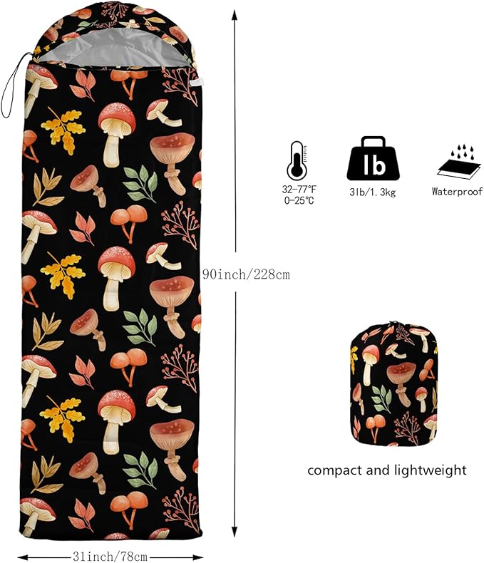 CVHOUSE Camping Sleeping Bags,3 Season Warm & Cool Weather,Lightweight,Waterproof Sleeping Bags for Adults & Kids,Traveling,and Outdoors,Camping Gear Equipment