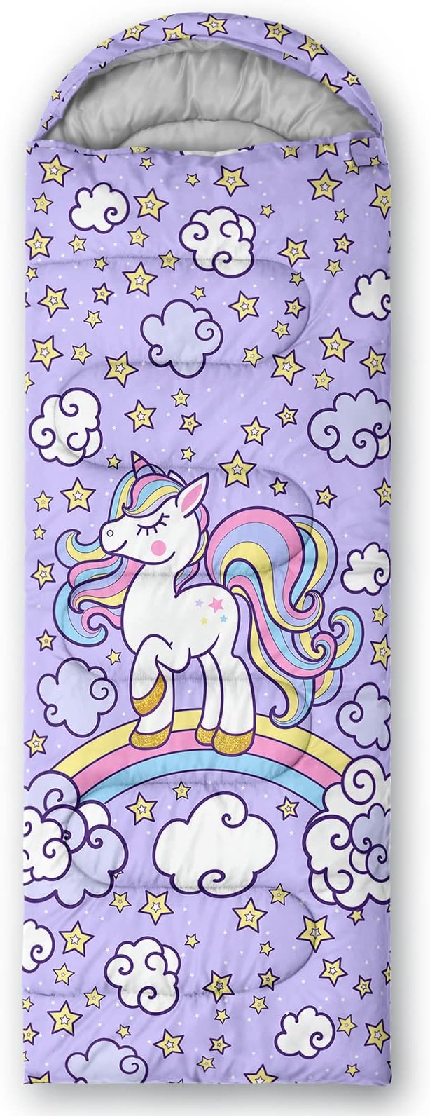 Axolotl Unicorn Sleeping Bag for Kids Boys Girls–Lightweight Warm Cold Weather Sleeping Bags,Waterproof Portable Sleeping Bag with Compression Sack for Camping Backpacking Outdoor Indoor