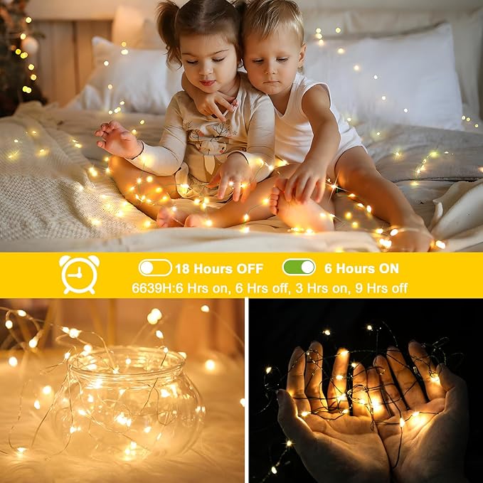 KNONEW 400FT Outdoor Christmas Fairy Lights Plug in,1200 LED String Lights Outdoor Waterproof 8 Modes Memory Times for Wedding Bedroom Walls Garden Trees Decoration(Warm White)