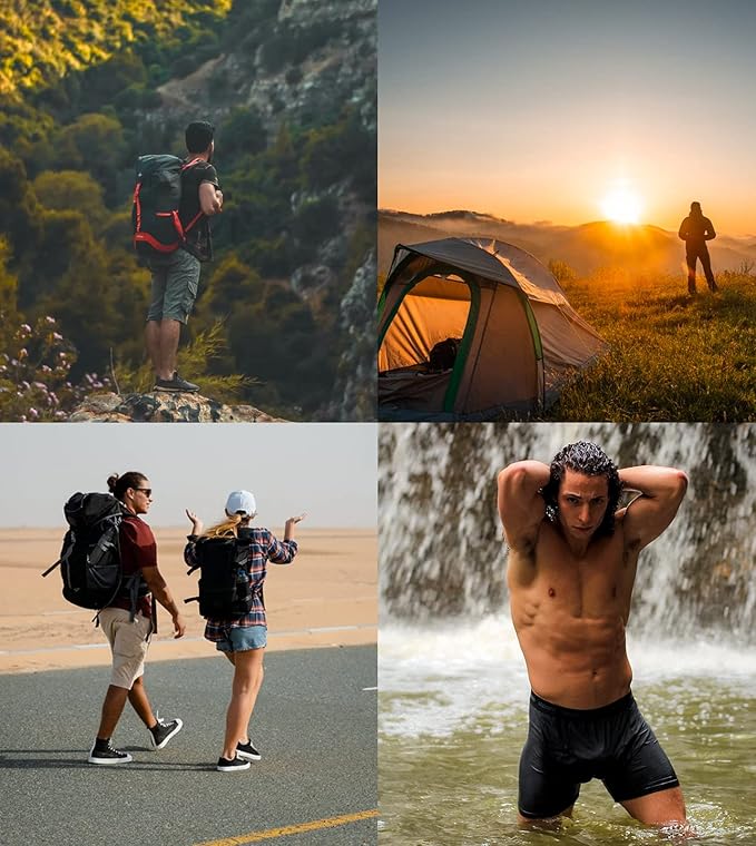 LAPASA Men's Quick Dry Travel Underwear, Terraversal Series Mesh Breathable Trunks/Boxer Briefs/Boxers (2 & 3 Packs)