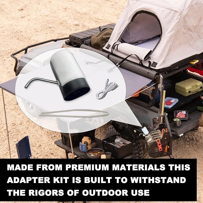 Water Pump Faucet Adapter Kit for Scepter，Camping Water Jug with Spigot for Camping and Emergency Water Jugs for Scepter Brand 10L 20L Jerry Can