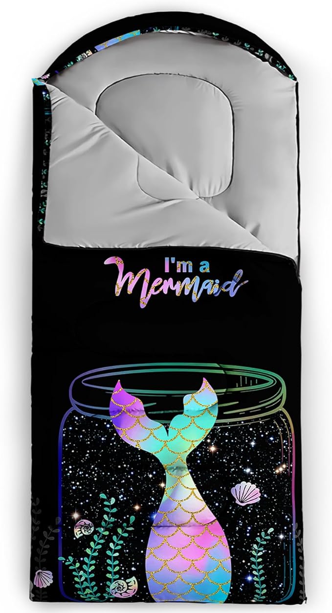 BailiPromise Camping Sleeping Bags,3 Season Warm & Cool Weather,Lightweight,Waterproof Sleeping Bags for Adults & Kids,Traveling,and Outdoors,Camping Gear Equipment