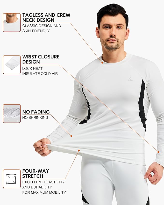 CL convallaria Thermal Underwear Long Johns Set Mens Winter Gift Hunting Gear Sport Base Layer Bottom Top