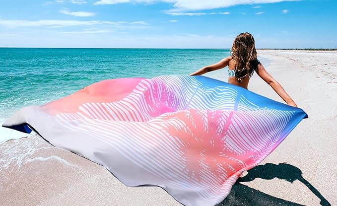 Beach Blanket Waterproof Sandproof Extra Large Beach Mat 79" X 83"/120"x108"for 1-8 Adults Quick Drying Durable Outdoor Picnic Mat for Beach Travel Camping Hiking
