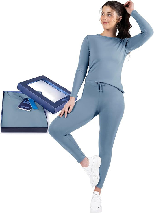 Thermal Underwear for Women Long Johns Women Thermal Top Bottom Fleece Lined Base Layer Pajamas Cold Weather