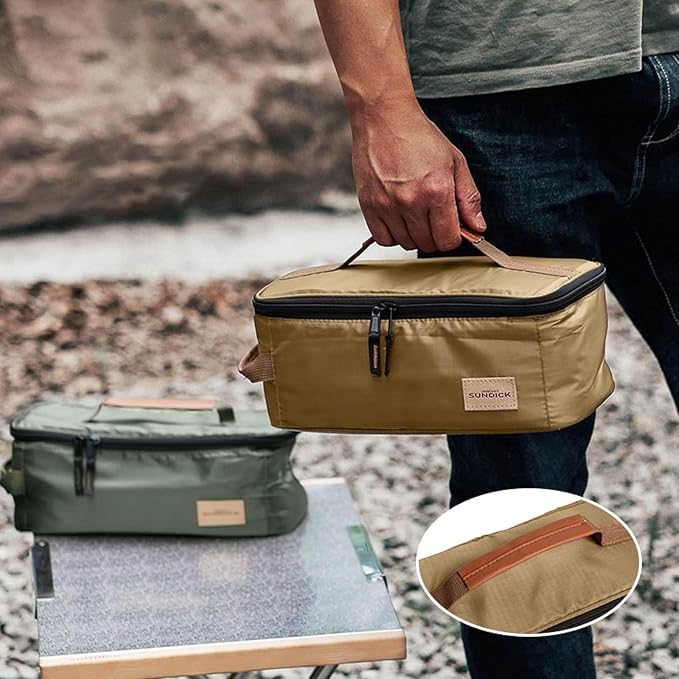 TRIWONDER Camping Travel Cookware Organizer Bag Cooking Utensils Storge Portable Pouch for Outdoor Barbecue Camping Cooking Spoon Chopsticks Organizing