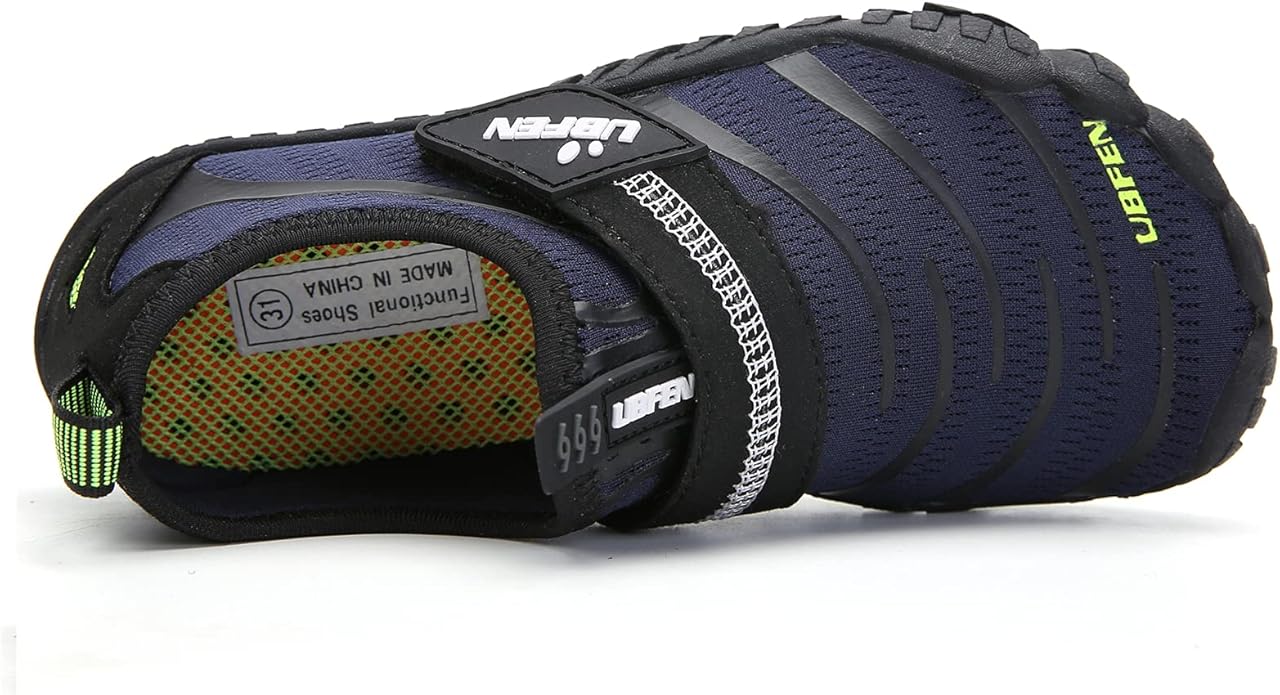 UBFEN Water Shoes for Kids Boys Girls Aqua Socks Barefoot Beach Sports Swim Pool Quick Dry Lightweight Toddler Little Big Kid