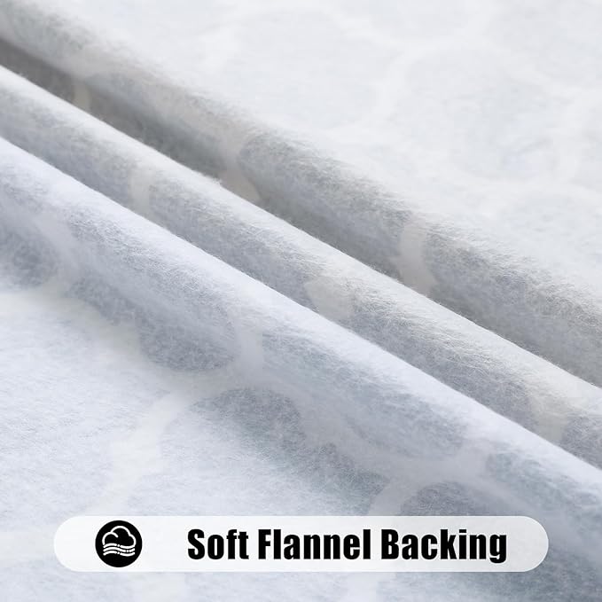 Smiry Rectangle Picnic Table Cover, Waterproof Elastic Fitted Camping Tablecloths for 6 Foot Tables, Wipeable Flannel Backed Vinyl Tablecloth Protector for Indoor, Outdoor (Coffee, 30x72 Inches)