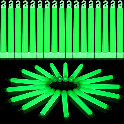 Sotiff 200 Pcs Bright 6 Inch Large Glow Sticks Bulk Emergency Glow in The Dark Sticks with 12 Hour Duration for Camping Hiking Outdoor Parties Activities Survival Storms Blackouts (Green)