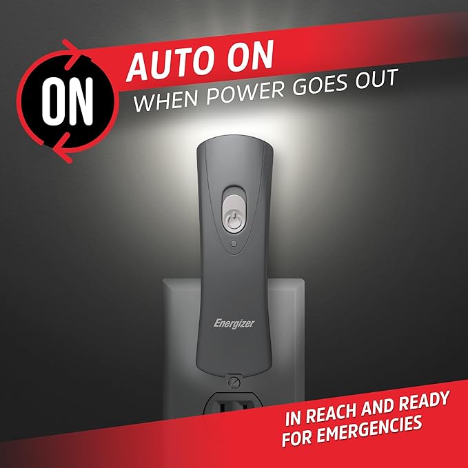 Energizer Weatheready Rechargeable Flashlights for Home, Pack of 3, Emergency Flashlight for Hurricane Supplies, Survival Kits, Power Outages, LED Flash Light with Convenient Plug-in Design