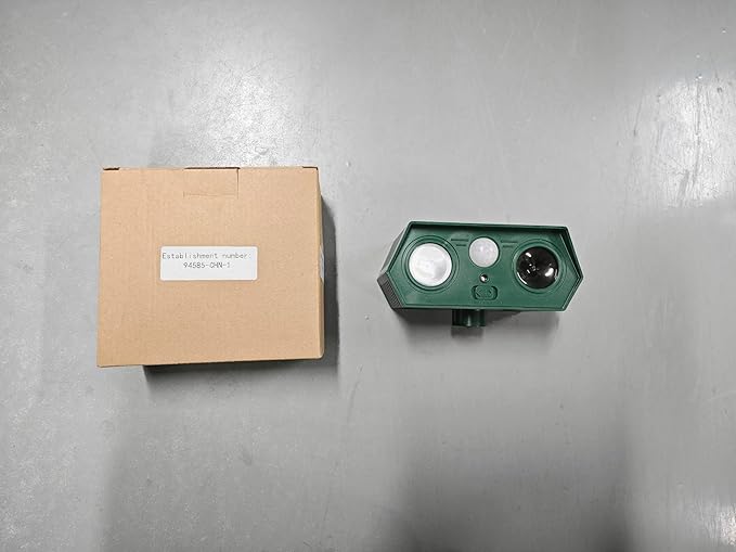 2 Pack Ultrasonic Solar Animal Repellent Cat Deterrent Outdoor,Deer Repellent with Motion Sensor Strobe Light,Waterproof Animal Repeller for Raccoon Squirrel Rabbit Dog Skunk,Yard Garden Protection