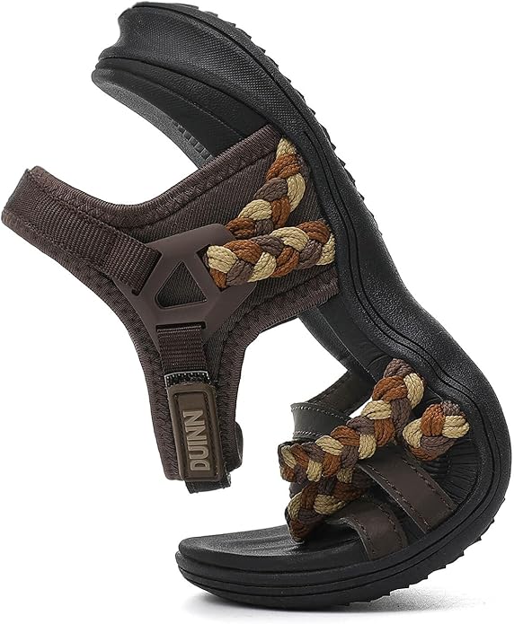 UBFEN Womens Hiking Comfort Sport Sandals Beach Vacation Camping Casual Sport Sandals with Adjustable Straps and Arch Support