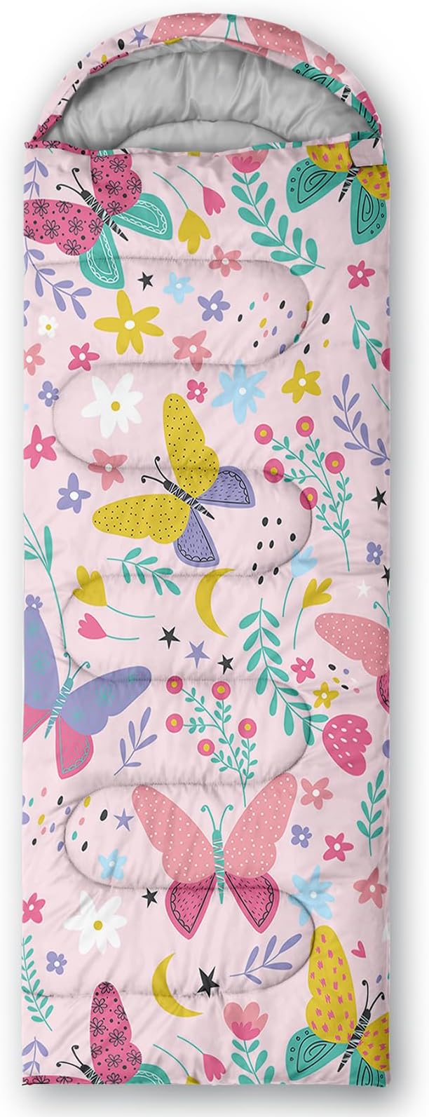 QOOMO Camping Sleeping Bags,3 Season Warm & Cool Weather,Lightweight,Waterproof Sleeping Bags for Adults & Kids,Traveling,and Outdoors,Camping Gear Equipment