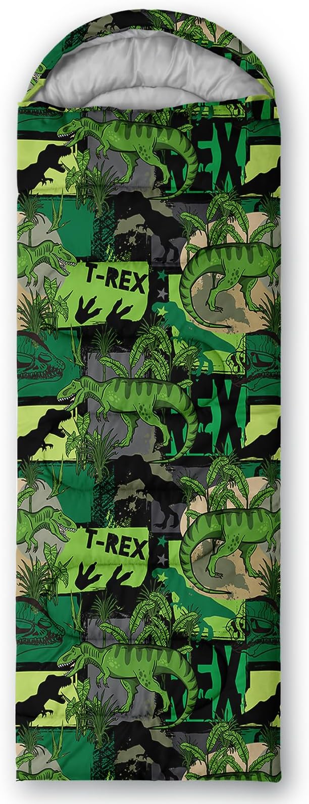 AILONEN Blue Glowing Basketball Sleeping Bag for Kids Boys,Warm and Cool Weather,Lightweight,Waterproof Backpacking,City Theme Ball Sports Sleeping Bag for Camping