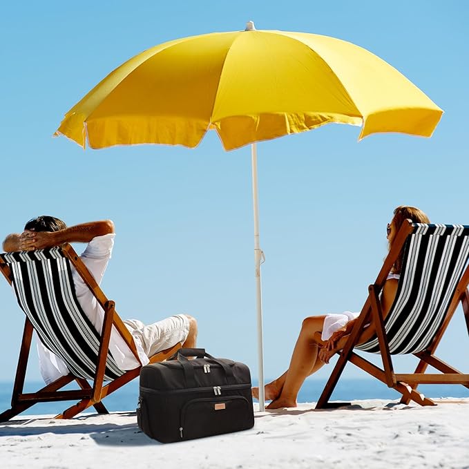 Lifewit Large Cooler Bag Insulated Lunch Bag Lightweight Portable Cool Bag Double Layer for Picnic, Beach, Work, Trip