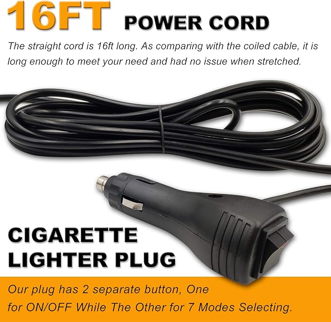 LED Strobe Light, 12V-24V Warning Emergency Safety Flashing Beacon Lights with Magnetic and 16.4 ft Straight Cord Vehicle Forklift Truck Tractor Golf Carts UTV Car Bus (1 PCS, Blue)