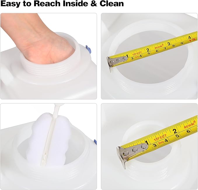 REDCAMP 4 Gallon/15L Portable Water Container with Spigot,Camping Water Jug,Camping Water Container, Large Water Tank,Portable Emergency Water Storage for Camping,Car,Hiking,Hurricane Supplies