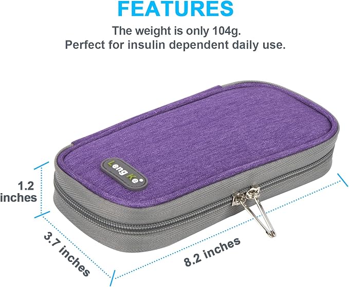 YOUSHARES Insulin Cooler Travel Case - Organizer Insulin Case for Diabetes Accessories Keep Supplies Safe and Cold