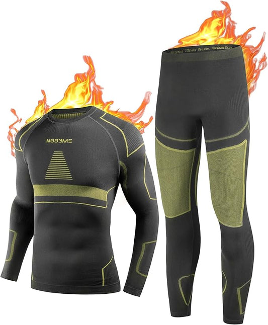 NOOYME Thermal Underwear Long Johns for Men - Long Underwear Base Layer for Cold Weather