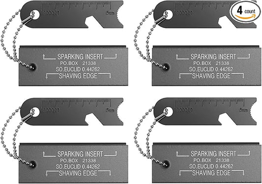 Magnesium Flint Fire Starter, Survival Fire Blocks with Striker for Camping/Hiking/Emergency