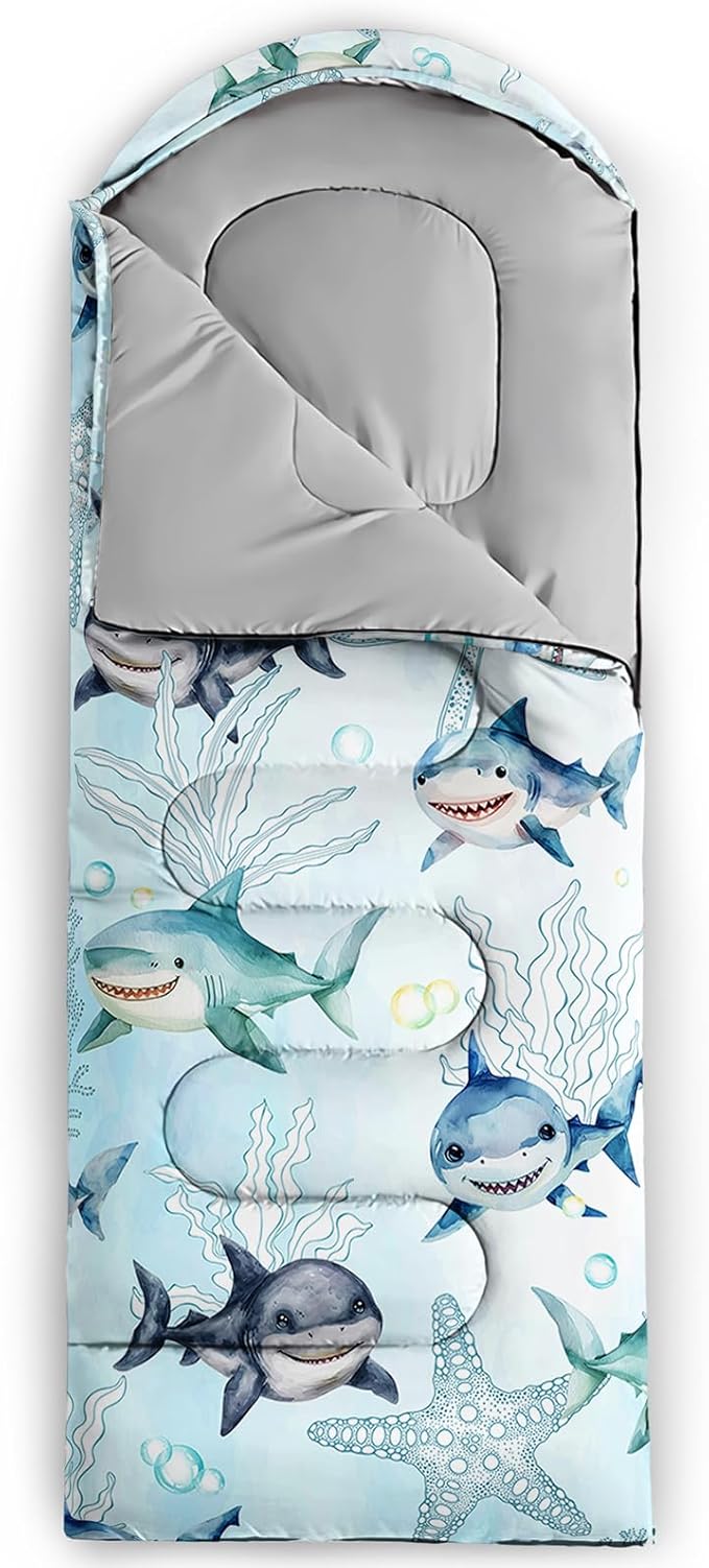 Camping Sleeping Bags Warm & Cool Weather Waterproof Backpacking Sleeping Bag All Seasons Camping, for Adult Kids Boy Girls Camping Gear Equipment, Traveling