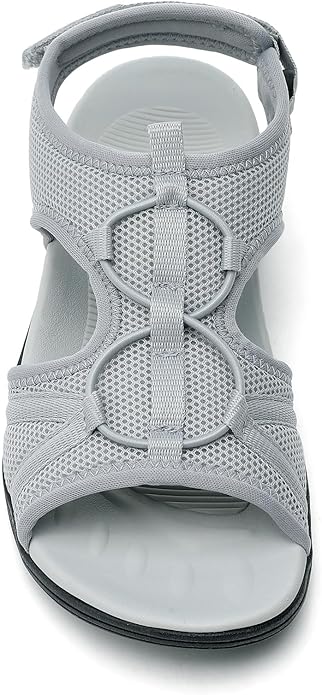 UBFEN Womens Hiking Sandals Comfortable Walking Sandals Summer Sport Breathable Arch Support